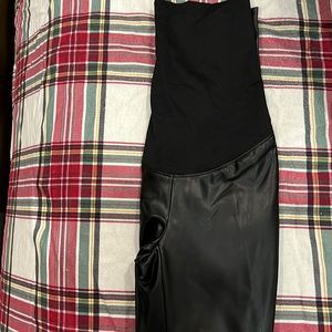 Maternity Faux Leather Leggings - LOFT